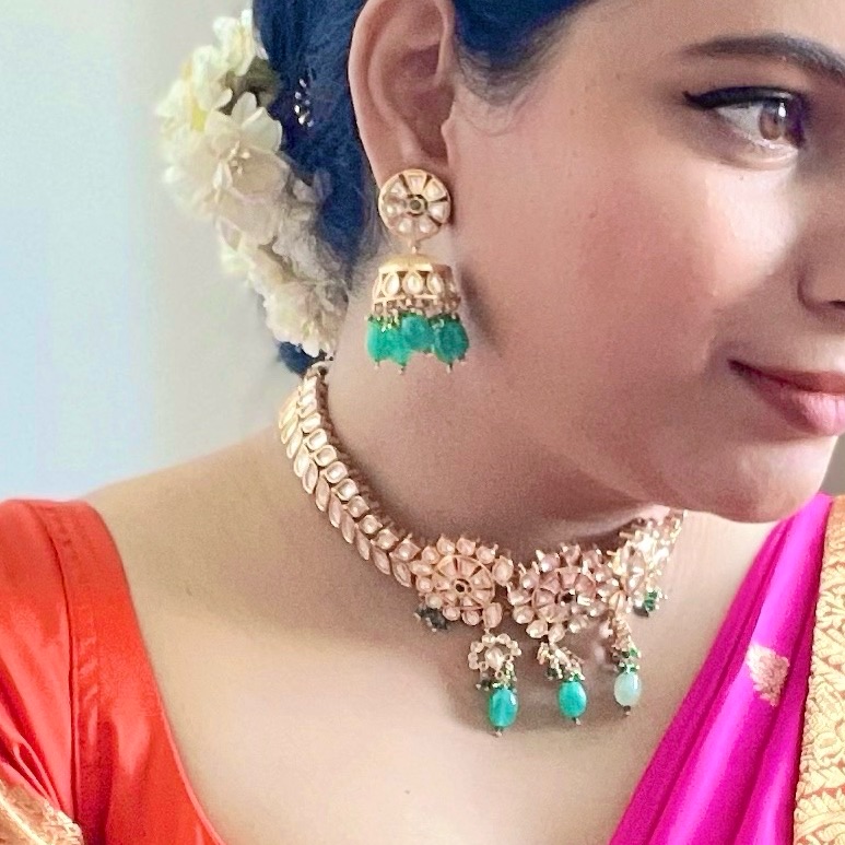 Brand New Designers Original Indian Pakistani Kundan Necklace Set